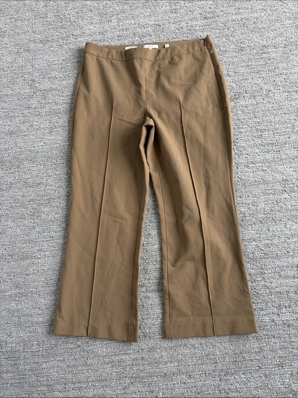 Vince Tailored Wide-Leg Trousers in Camel